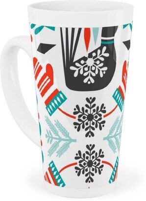 Mugs: Hygge Folk Art Christmas Tall Latte Mug, 17Oz, Multicolor