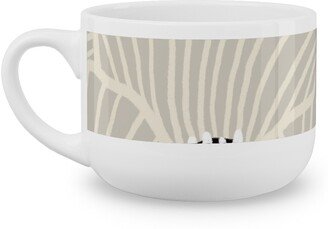 Mugs: San Diego - Neutral Latte Mug, White, 25Oz, Beige