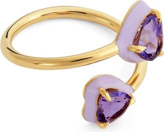 Emily P. Wheeler Yellow Gold And Amethyst Elsa Ring