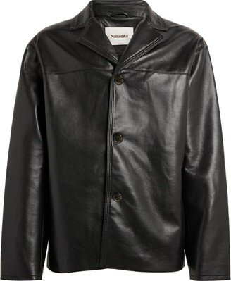 Faux Leather Jacket-AB