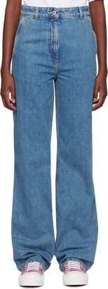 Blue Relaxed-Fit Jeans