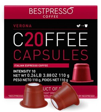 Bestpresso Verona Espresso Nespresso Originaline Compatible Capsules - 120 Count