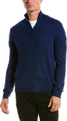 Cashmere 1/4-Zip Mock Sweater-AC