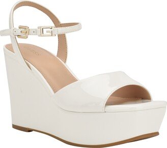 Women's Zione Square Toe Mid-Wedge Buckle Sandals