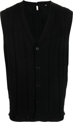 Knitted Cardigan Vest-AA