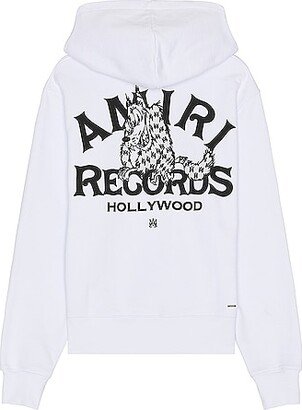 Records Wolf Hoodie in White