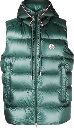 Quilted Hooded Down Gilet