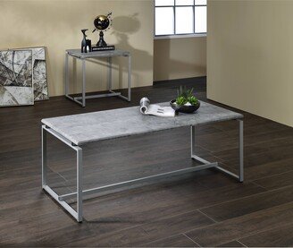 ACME Kersey 3Pc Pack Coffee and End Table Set in Gray