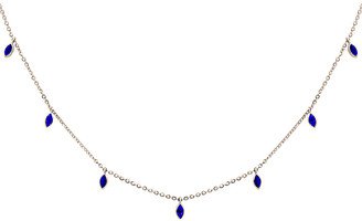 Fine Jewelry 18K 1.68 Ct. Tw. Diamond & Sapphire Necklace