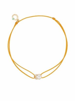 Courbet 18kt recycled yellow gold laboratory-grown diamond Let's Commit bracelet