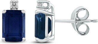 Gemstones 14K 0.84 Ct. Tw. Diamond & Sapphire Earrings