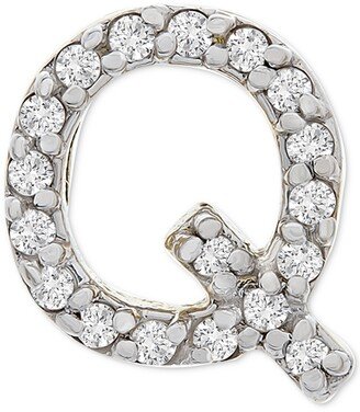 Diamond Initial Q Single Stud Earring (1/20 ct. t.w.) in 14k Gold, Created for Macy's - Q