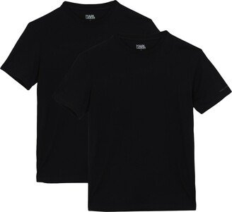 Crew Neck T-shirts Undershirt Black