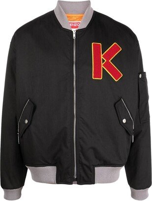 Bomber jacket with logo-AB