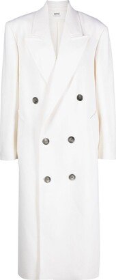 Double-Breasted Virgin-Wool Coat-AB