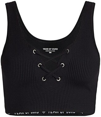 Ribbed Football Sports Bra