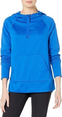 Sport Women's Performance Fleece Pullover Hoodie (Awesome Blue Solid/Awesome Blue Heather) Women's Sweatshirt