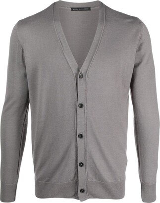 V-neck buttoned cardigan-AD