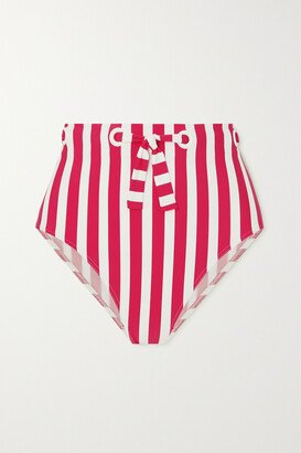 Samba Encanta Striped Bikini Briefs - Pink