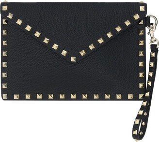 Garavani Rockstud Zip-Up Envelope Clutch Bag