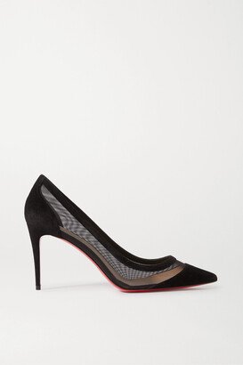 Galativi 85 Suede And Mesh Pumps - Black