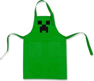 Ukonic Minecraft Green Creeper Youth Kitchen Cooking Apron