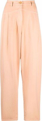 High-Waisted Straight-Leg Trousers-BL