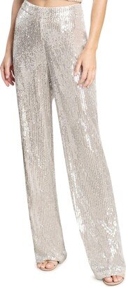 Womens Dina Sequin Classic Pants