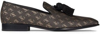 Foxley jacquard-print slippers