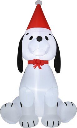 Homcom 6' Christmas Inflatable Puppy Dog Outdoor Blow-Up Display