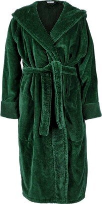 Pasithea Sleep Organic Cotton Hooded Robe - Men's Emerald