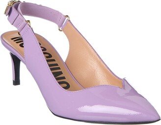 Logo Patent Slingback Pump-AA