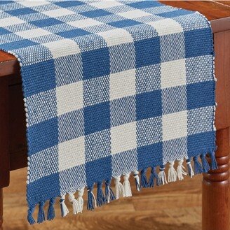 Park Designs Buffalo Check Table Runner - 36L - China Blue