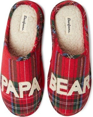 Men's Plaid Papa Bear Clog - Red Plaid Size XL