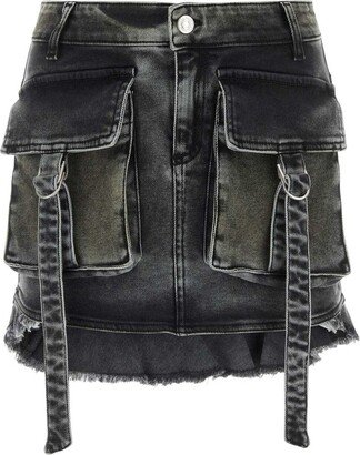 Pocket Detailed Cargo Mini Skirt
