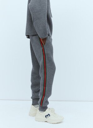 Wool Cashmere Pants - Man Track Pants Grey S