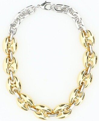 Two-Toned Chain-Linked Necklace
