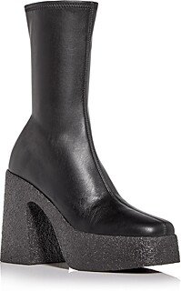 Women's Platform Block Heel Booties