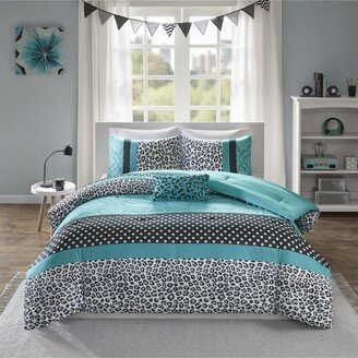 Gracie Mills Comforter Set, Teal - California King