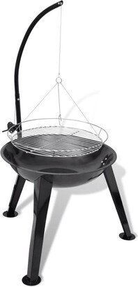 Bbq Stand Charcoal Barbecue Hang Round