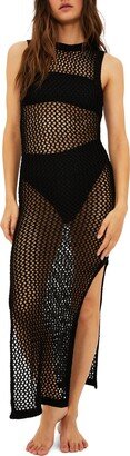 Holly Sheer Open Knit Cover-Up Dress