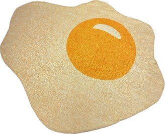 Egg Rug/Custom Unique Design Perfect For Modern Interior Distressed Lint-Free Decorative Area