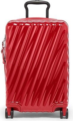 19 Degree Polycarbonate International Expandable 4 Wheel Carry-On (Red) Carry on Luggage