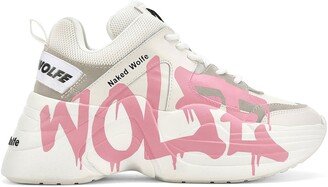 NAKED WOLFE Track Logo Chunky Platform Sneaker