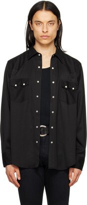 The Letters Black Western Shirt