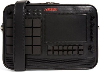 Leather Drum Machine Cross-Body Bag