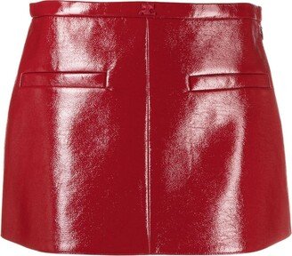 Reedition vinyl miniskirt