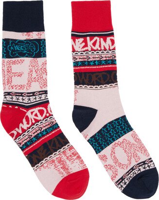 Red & Pink Eric Haze Edition Stripe Socks