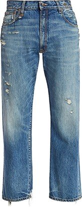 Distressed Boyfriend Jeans-AD