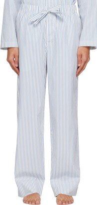 White & Blue Oversized Pyjama Pants